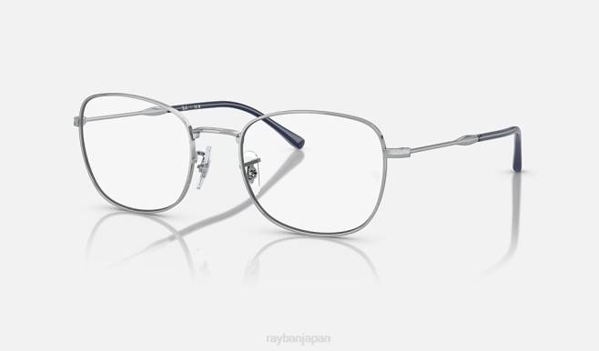 Ray-Ban 磨かれた銀 男性 rb6497光学系 眼鏡 44RX1671