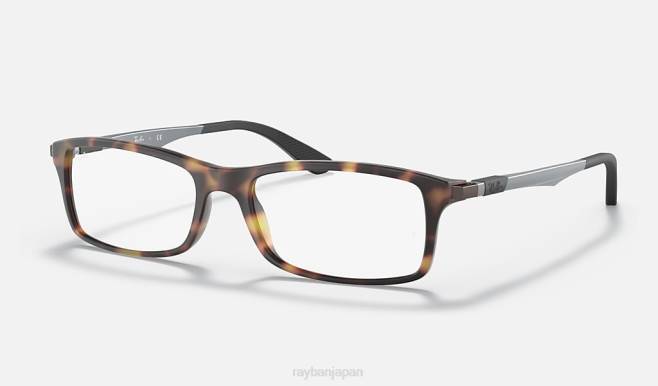 Ray-Ban マットハバナ 男性 rb7017光学系 眼鏡 44RX1907