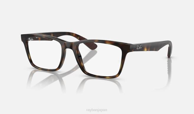 Ray-Ban マットハバナ 男性 rb7025光学系 眼鏡 44RX2238