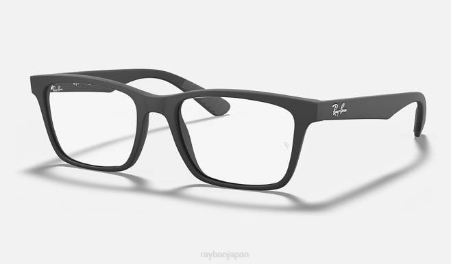 Ray-Ban マットブラック 男性 rb7025光学系 眼鏡 44RX2241