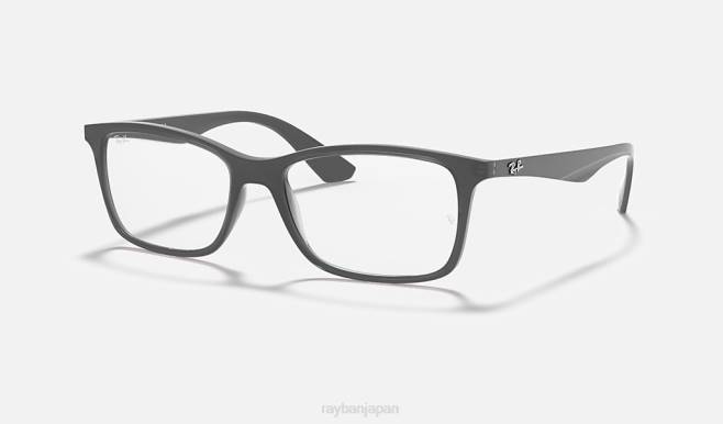 Ray-Ban マットな透明グレー 女性 rb7047光学系 眼鏡 44RX2586