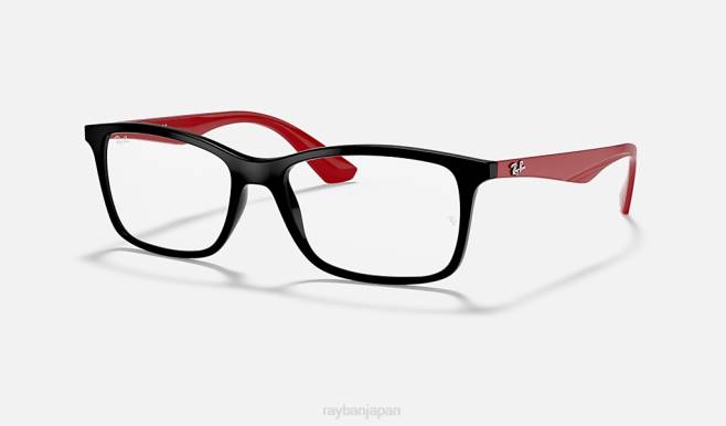 Ray-Ban ポリッシュブラック 女性 rb7047光学系 眼鏡 44RX2588