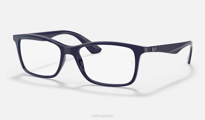 Ray-Ban ポリッシュブルー 女性 rb7047光学系 眼鏡 44RX2590