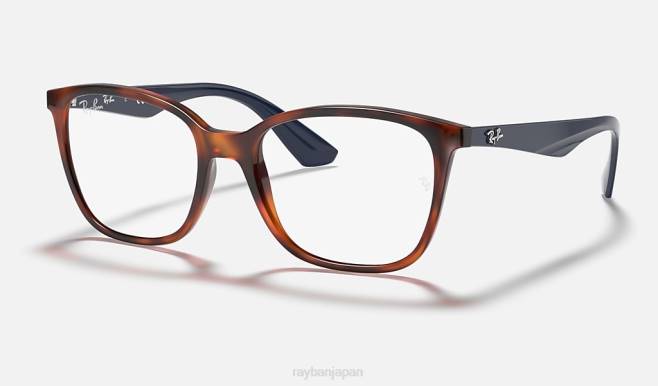 Ray-Ban 洗練されたライトハバナ 男性 rb7066光学系 眼鏡 44RX2290