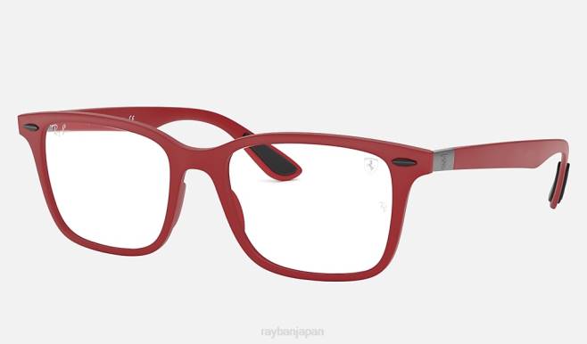 Ray-Ban マットレッド 男性 rb7144m スクーデリア フェラーリ コレクション サングラス 44RX2382