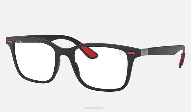 Ray-Ban マットブラック 男性 rb7144m スクーデリア フェラーリ コレクション サングラス 44RX2383