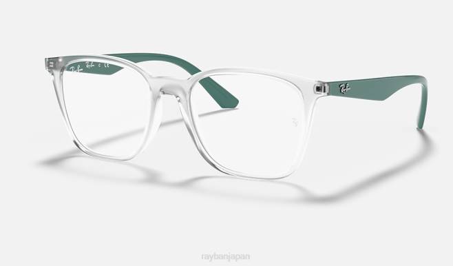 Ray-Ban 磨かれた透明 男性 rb7177光学系 眼鏡 44RX2395