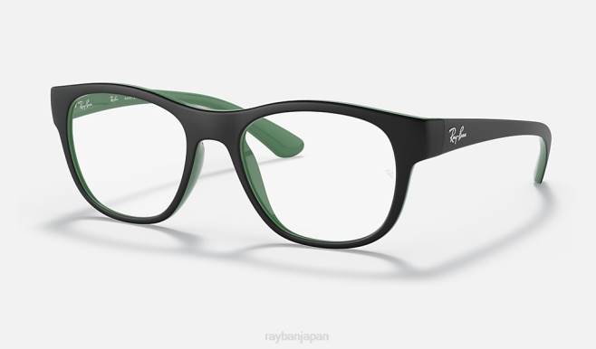 Ray-Ban マットブラック 男性 rb7191光学系 眼鏡 44RX2040
