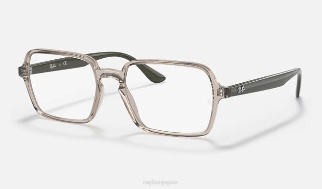Ray-Ban 洗練された透明なベージュ 男性 rb7198光学系 眼鏡 44RX1888