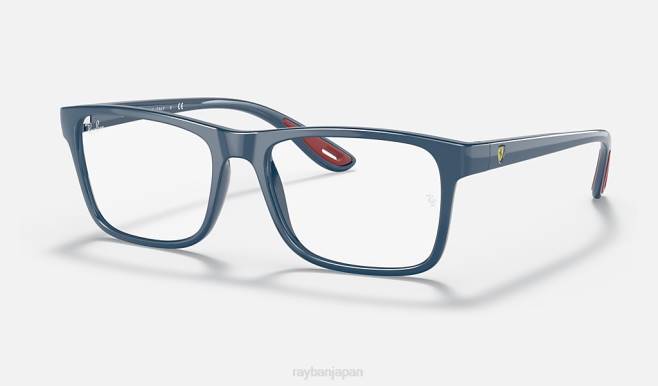 Ray-Ban ポリッシュブルーバヤルタ 男性 rb7205mスクーデリアフェラーリコレクション サングラス 44RX2102
