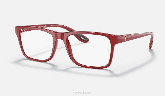 Ray-Ban ポリッシュレッド 男性 rb7205mスクーデリアフェラーリコレクション サングラス 44RX2103