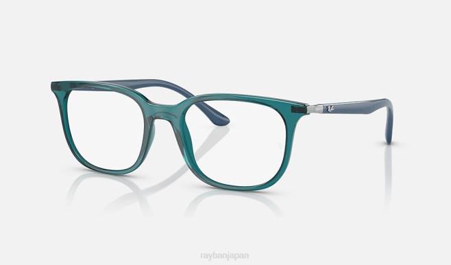 Ray-Ban 磨かれた透明なターコイズ 男性 rb7211光学系 眼鏡 44RX2105