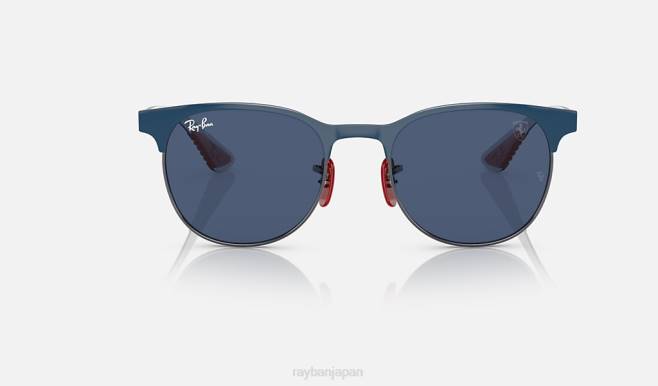 Ray-Ban ガンメタル/ブルーにポリッシュブルー 男性 rb8327m スクーデリア フェラーリ コレクション サングラス 44RX1511