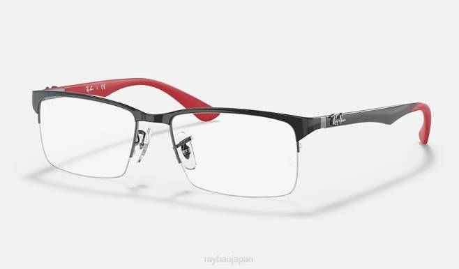 Ray-Ban ポリッシュブラック 男性 rb8411光学系 眼鏡 44RX2517