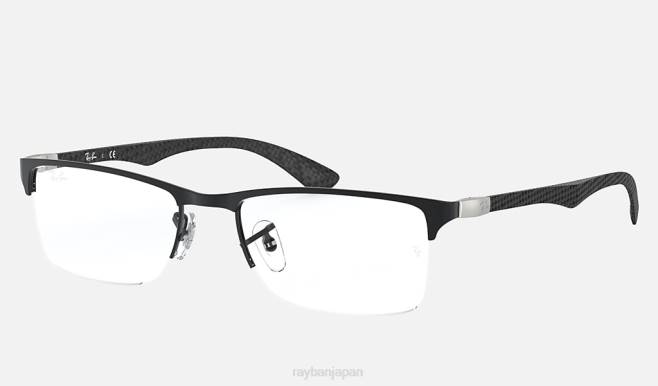 Ray-Ban マットブラック 男性 rb8413 光学系 眼鏡 44RX2518