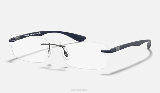Ray-Ban マットガンメタル 男性 rb8724光学系 眼鏡 44RX2272
