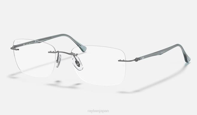 Ray-Ban マットサンドガンメタル 男性 rb8725光学系 眼鏡 44RX2495