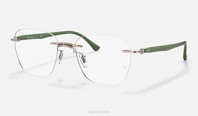 Ray-Ban ポリッシュドミリタリーグリーン 男性 rb8769光学系 眼鏡 44RX2467