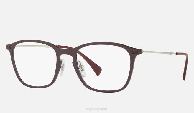 Ray-Ban マットバイオレット 男性 rb8955光学系 眼鏡 44RX2257
